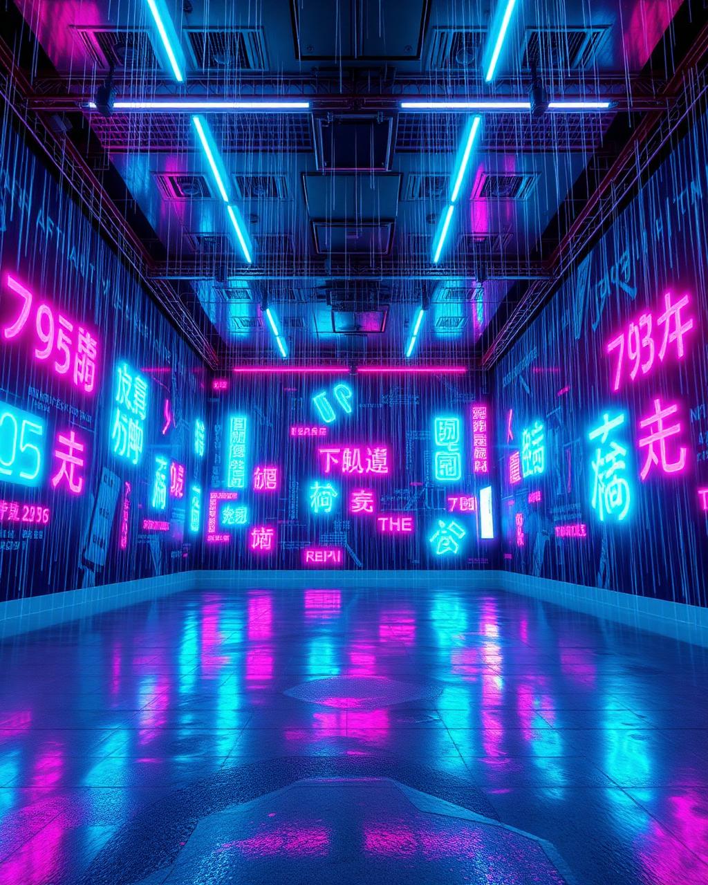 Neon Noir immersive LED theme preview
